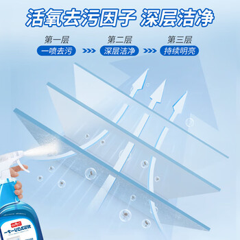 巨奇严选 擦玻璃清洁剂500ml汽车玻璃水清洗剂窗户镜子浴室水垢清洁剂