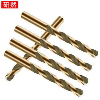研然M43含钴高速钢麻花钻头不锈钢金属塑料打孔开孔钻【6MM*5支】
