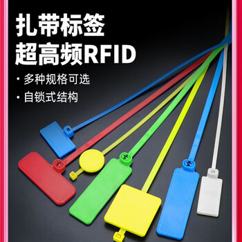 缘巧（【鞋包标签】PP3040（10个装）） RFID超高频扎带标签一次性防拆捆绑式电子标签电线管理单位：个