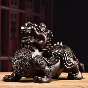 貔貅 鎮尺 黑壇木 筆置き 書道具 文房具 美術品 置物 工芸品 貔貅 鎮尺 黑壇木 筆置き 書道具 文房具 美術品 置物 工芸品