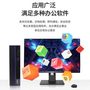 清华同方台式机电脑整机 超翔TL630-V001-2(龙芯3A5000/16G/512G/128M独显/23.8英寸)麒麟V10正版系统 国产信创