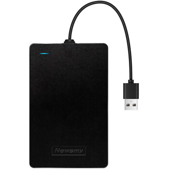 纽曼（Newsmy）500GB 移动硬盘机械 星云塑胶S系列 USB3.0 机线一体 2.5英寸 星空黑  稳定耐用 大U盘