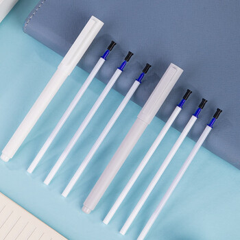 得力（deli）0.5mm全针管拔帽可擦中性笔笔芯 签字笔水笔替芯学生文具  晶蓝 20支/盒 GT163