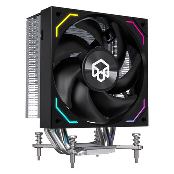 半岛铁盒（PADO）天狼星D400 PRO黑色 CPU风冷散热器 4热管ARGB风扇 支持LGA1700平台