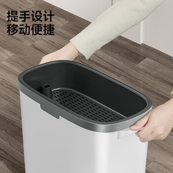 五月花茶水桶手提14L干湿分离垃圾桶废水桶滤茶桶茶渣茶叶泡茶水桶