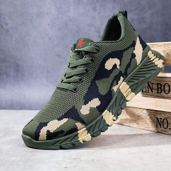 迷彩鞋男春夏冬户外登山作训鞋学生军训鞋夏季解放鞋工地劳保鞋hx009