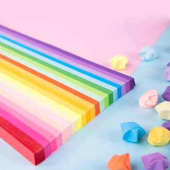 得力(deli)1000条/20色星星折纸 手工彩纸幸运星祝福许愿星纸条 男孩女孩生日儿童开学文具