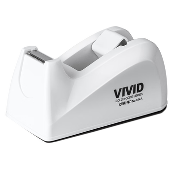 得力(deli)小号胶带座切割器封箱器(胶带宽度 ≤18mm) 白色814A