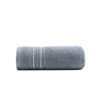 金号毛巾 纯棉洗脸巾吸水纯色加厚面巾 灰色76*34.5cm 130g