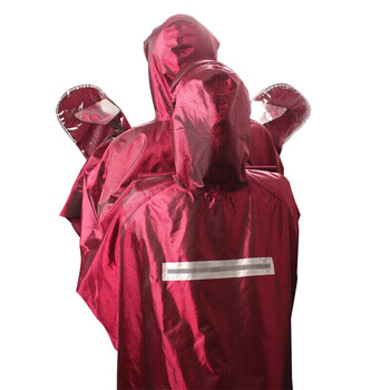 天堂 户外骑行雨衣雨披双人连体加厚牛津布电瓶车摩托车雨披 均码酱红 天堂 户外骑行雨衣雨披双人连体加厚牛津布电瓶车摩托车雨披 均码酱红