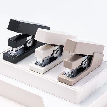 纽赛(NUSIGN)省力订书机 省力按压结构 德国创意设计桌面订书器装订器办公用品12#钉 曜石黑NS081 纽赛(NUSIGN)省力订书机 省力按压结构 德国创意设计桌面订书器装订器办公用品12#钉 曜石黑NS081