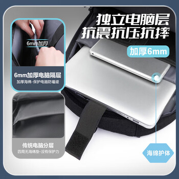 VICTORIATOURIST电脑包双肩包男士商务旅行出差16英寸笔记本包大容量双肩包书包