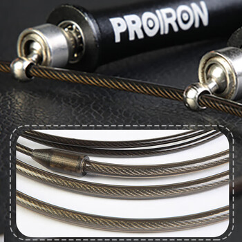 PROIRON普力艾 竞速跳绳小学生专用考试6-12岁双轴承提速钢丝绳+收纳袋