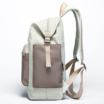 第九城（V.NINE）双肩包女士防泼水旅行背包15.6英寸电脑包大学生中学生书包男生