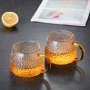 苏氏陶瓷（SUSHI CERAMICS）加厚耐热玻璃水壶套装花茶壶1.8L果汁壶家用玻璃杯水杯锤纹1壶4杯