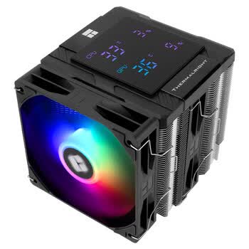 利民（thermalright）Peerless Assassin 120 Digital ARGB BLACK 数显屏 风冷散热器  双塔散热器 6热管