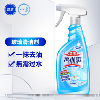 花王（KAO）玻璃清洁剂500ml+厨房多功能去油污清洁剂500ml 擦窗玻璃水油烟机