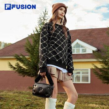 FILA FUSION同款斐乐官方潮牌包包挎包女款2024冬季单肩包男