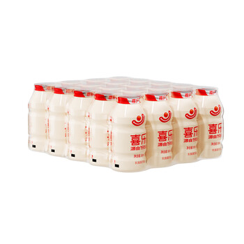 喜乐喜乐原味乳酸菌低脂益生菌风味酸奶牛奶饮品95ml 原味95ml*20瓶