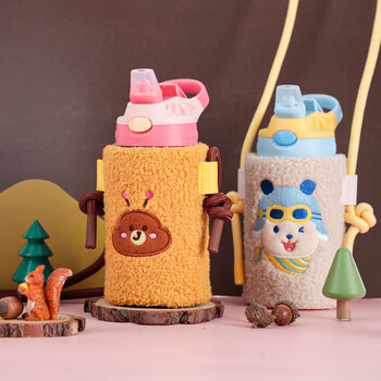 contigo康迪克三代小发明家儿童保温吸管杯莓莓蜜蜂（排气按钮）400ml