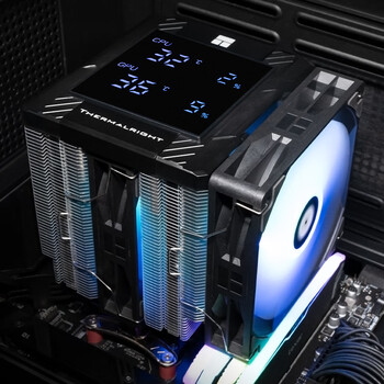 利民（thermalright）Peerless Assassin 120 Digital ARGB BLACK 数显屏 风冷散热器  双塔散热器 6热管
