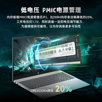 惠普（HP）16GB DDR5 5600频率 笔记本内存条 X1系列(C46)原厂颗粒 AI电脑配件 助力黑神话悟空