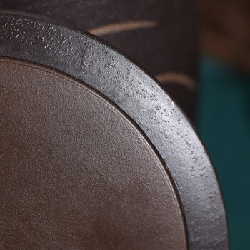 千寿堂普洱茶叶罐 宜兴紫砂原矿手工 紫泥 春兰茶叶罐