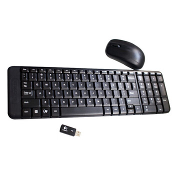 罗技（Logitech）MK220  无线键鼠套装 办公键鼠套装 多媒体键鼠套装 带无线2.4G接收器  团购福利优选黑色