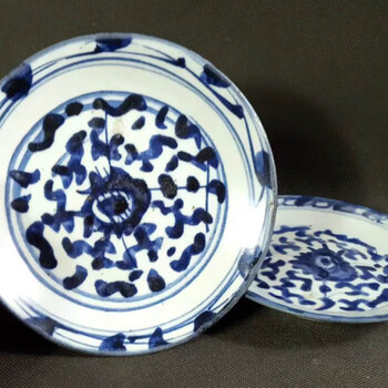 清朝青花瓷盘价格报价行情- 京东