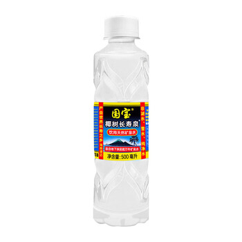 椰树 长寿泉 国宝 饮用天然弱碱性含锶 矿泉水500ml*24瓶/箱