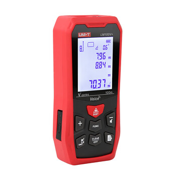 优利德电子高精度激光测距仪手持红外线测距仪LM100V+ 100米