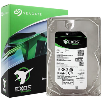 希捷（SEAGATE）企业级硬盘 4TB 256MB 7200RPM CMR垂直 SATA 希捷银河Exos 7E10系列 服务器硬盘ST4000NM000B