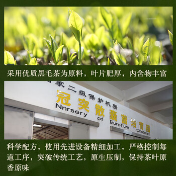 白沙溪茶叶安化黑茶湖南特产金花茯茶砖茶盛世华茯茶叶礼盒800g送礼袋