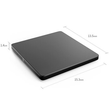 联想（Lenovo）TX800 外置光驱 超薄外置DVD刻录机 24倍速 高速移动光驱 Type-C+USB双接口