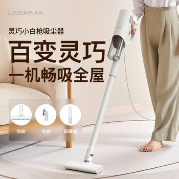 德尔玛（Deerma）吸尘器家用立式手持有线小型强力吸尘器DX300  地毯吸尘器宠物 大吸力吸尘器