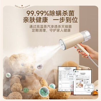 奥克斯（AUX）手持挂烫机15g/min大蒸汽130ml水箱家用小型熨斗便携式熨烫机迷你可折叠小功率宿舍用团购YS3020