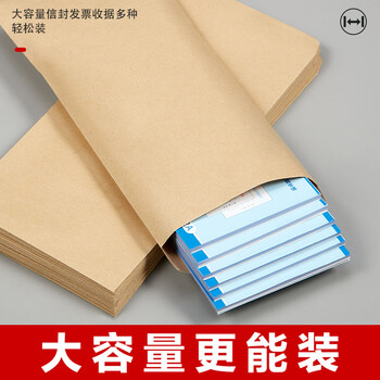 金蝶（kingdee）100张9号牛皮纸信封324*229mm 空白无字信封袋发票袋工资袋 BCBQ20-9号