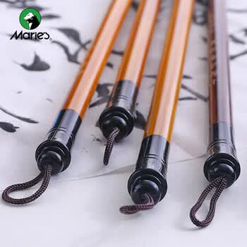 马利(Maries)白云狼毫兼毫毛笔9支装 书法国画成人初学者毛笔套装 楷书行草写意工笔书法毛笔套装G1333-1