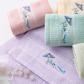 金号史努比联名 A类毛巾纯棉100%洗脸儿童毛巾女士小毛巾6条装 金号史努比联名 A类毛巾纯棉100%洗脸儿童毛巾女士小毛巾6条装