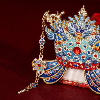 天色六龙三凤冠冰箱贴 国家博物馆文创教师节北京旅游故宫伴手礼物纪念品中国风新年生日TS-5998卡纸