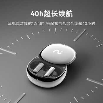 科大讯飞（iFLYTEK）录音降噪耳机Nano+ 无线蓝牙耳机 主动降噪 入耳式 超长续航 录音转文字 苹果华为通用