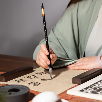 張小鳳文房四宝套装毛笔套装笔墨纸砚印章毛笔初学者书法入门书法套装 风禾尽起【经典款 9件套】