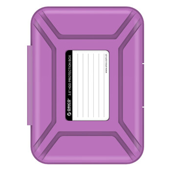 奥睿科（ORICO）3.5英寸硬盘收纳保护盒 防潮/防震/耐压台式机硬盘保护套保护包 带标签 五色套装PHX35-5C