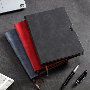 诚隆CL-7525 笔记本 黑色 A5办公笔记本 商务笔记本 学生笔记本（ 可定制  五十本起订) 红色 五本装