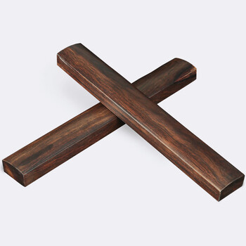 六品书院黑梓木镇尺30cm大号书法学生初学者中国风压书压尺压纸镇尺木镇尺镇纸1对