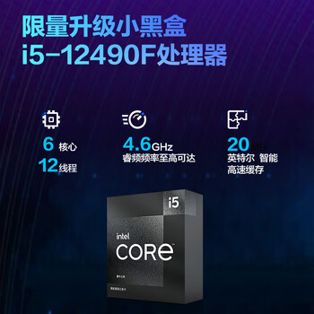 圣旗&华硕（ASUS）未来者 i5 12490F/RTX3050/16G/1T 电竞游戏设计师办公台式电脑主机