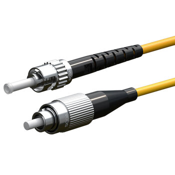 数康（SCOA）电信级光纤跳线FC-ST(UPC) 0.5米 单模单芯OS2圆头转老式挂口Φ3.0跳纤光纤线尾纤S-1FC-ST-S0.5