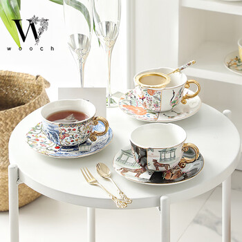 物取（WOOCH）高级轻奢咖啡杯碟新婚礼物结婚礼盒套装情侣咖啡杯水杯乔迁伴手礼