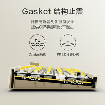 京东京造 JZ990有线机械键盘 99键背光Gasket结构 PBT键帽 多媒体音量旋钮 双系统兼容 游戏办公 元祖灰