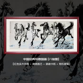 徐悲鸿八骏图原作价格报价行情- 京东
